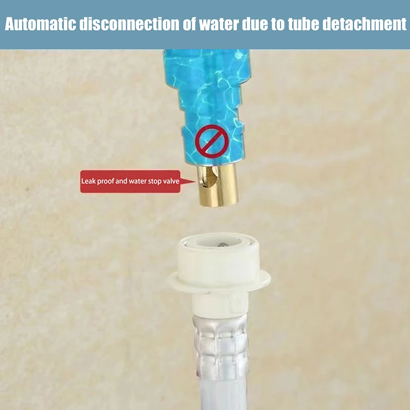Adaptador de manguera para grifo, grifo de lavadora, boquilla de parada de agua anticaída, adaptador de grifo de agua, accesorios de repuesto