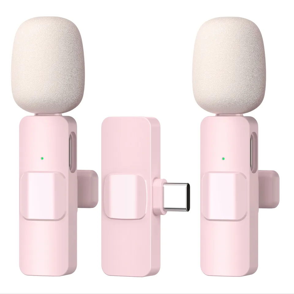 Micrófono de solapa inalámbrico mini para smartphones Type-C para vlogging, TikTok, Facebook, grabación de audio 6