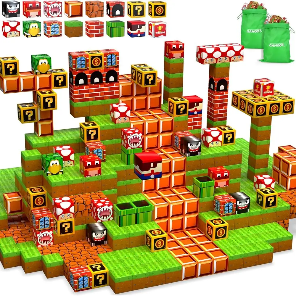 

200-Piece 3D Magnetic Building Set for Kids - STEM Toys for Ages 3-10, Ideal Birthday Gift