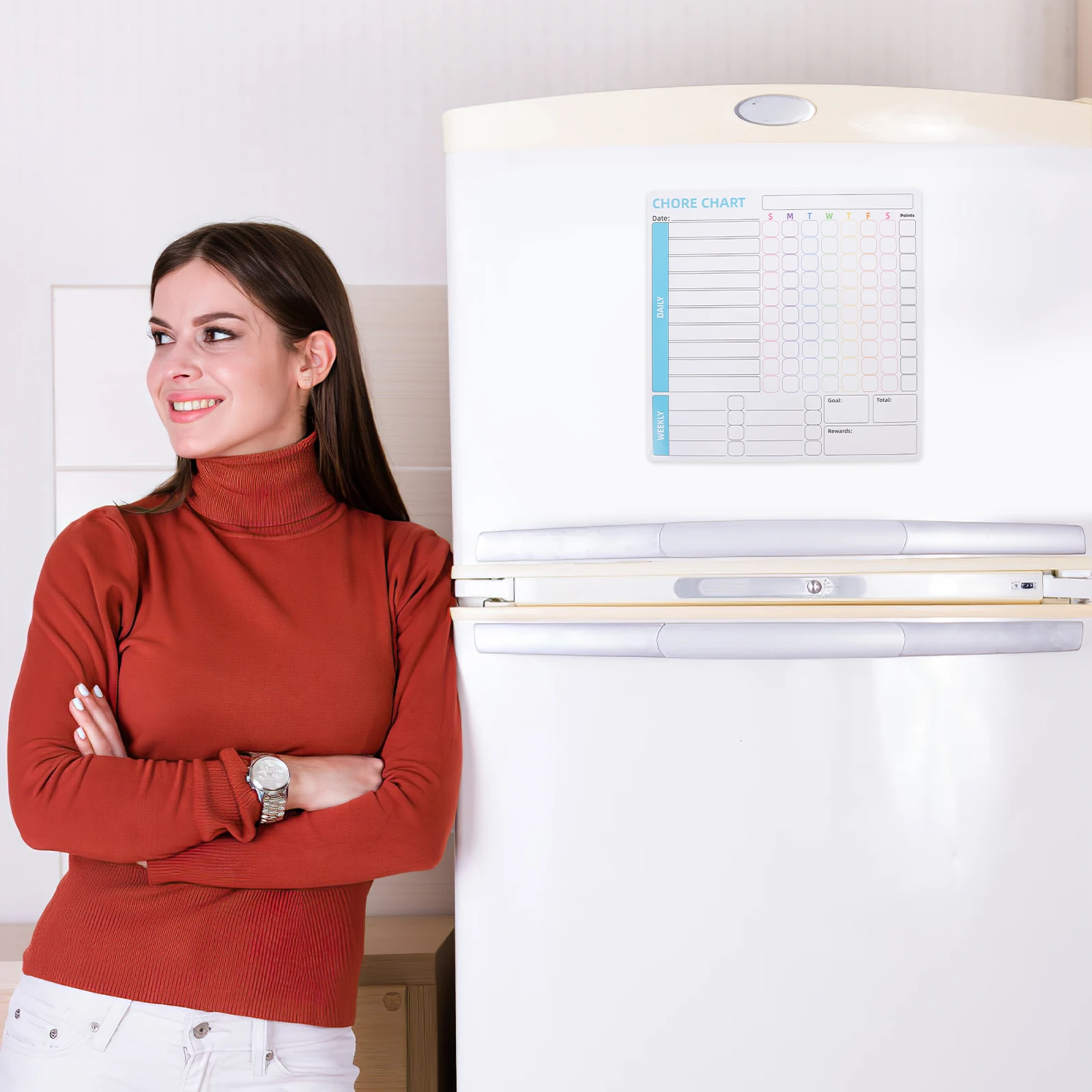 

3 Pcs Magnetic Chore Chart for Kids Teens DIY Task Calendar Pet Planner Sticker Home Reward Behavior Tracker Teaching Equipment