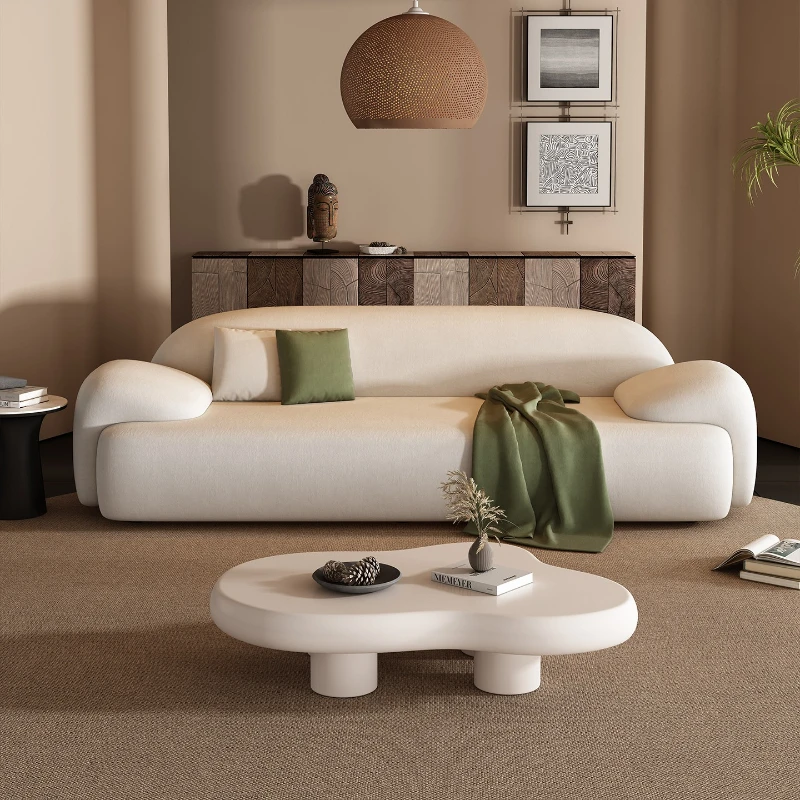 

Cream wind living room sofas double triple modern apartment couch soft comfortable диваны для гостиной living room furniture