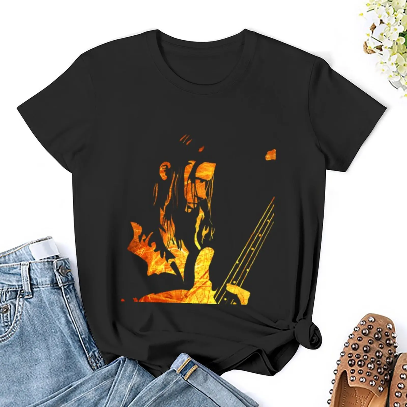 Jaco Pastorius w Memoriam Essential.T-Shirt odzież damska grafika Odzież damska