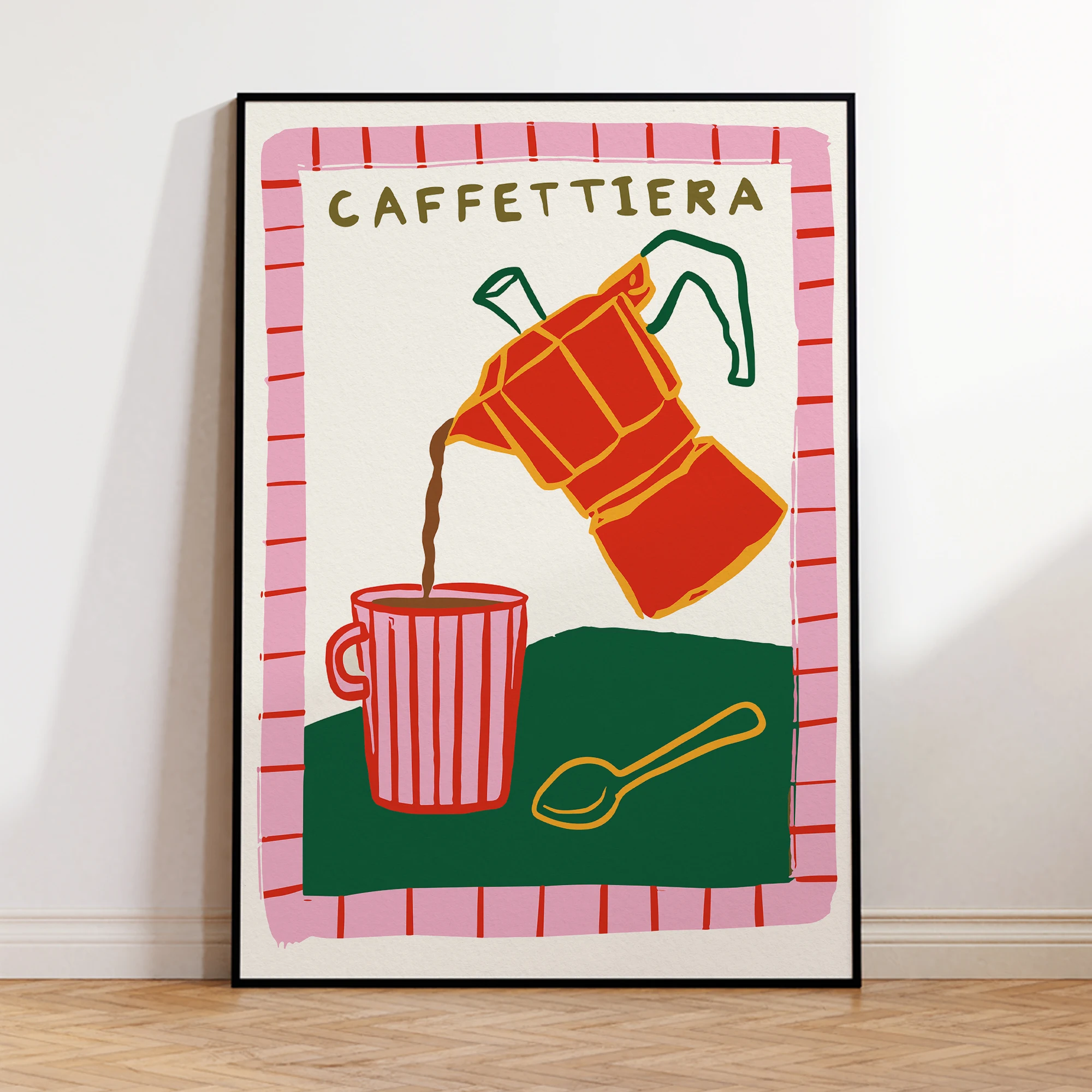Retro Coffee Lover Espresso Wall Art Prints Canvas Painting Poster Picture For Living Room Bedroom Dining Room Home Decor Gift