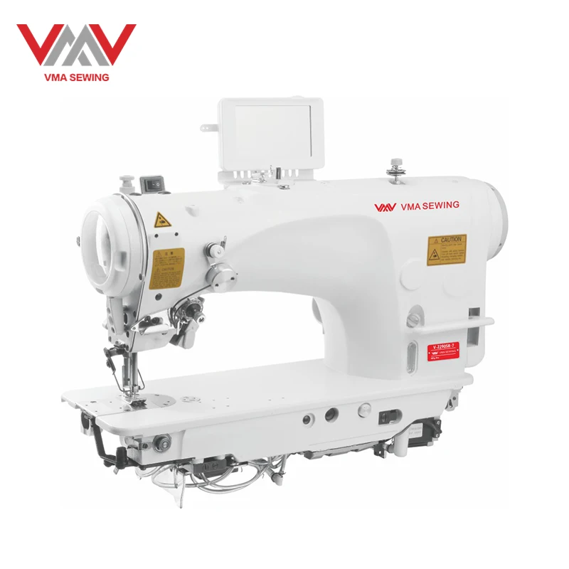 VMA High Speed Walking Foot Computerize Zigzag Industrial Sewing Machine With Double Step Motor,semi-oil