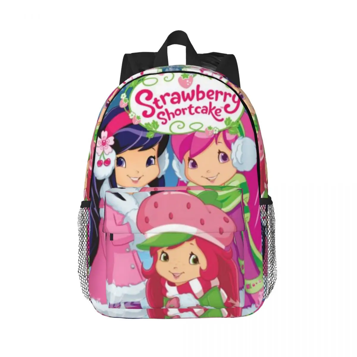 Like-Strawberry-Shortcake-Style New Fashion High Capacity Waterproof College Backpack Trendy Laptop Travel Book Bag 15inch