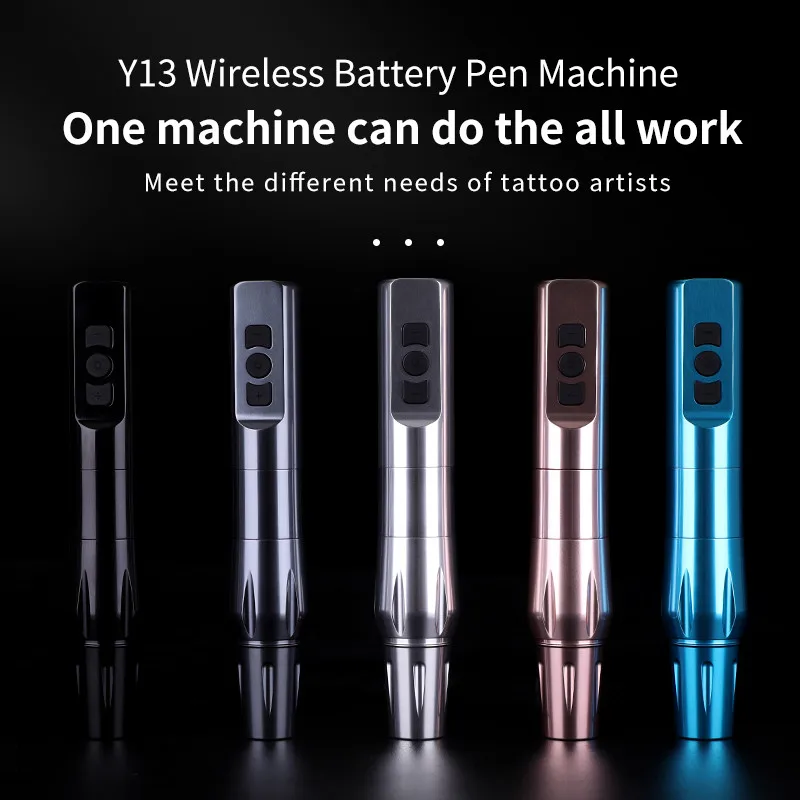 Custom Tattoo Mobile Pen Lithium Battery Wireless Motor Machine Magnetic Suction Stable Power Y13 Wireless Tattoo Pen