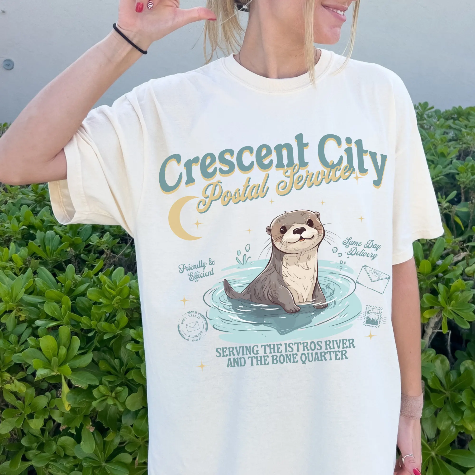 Crescent City Women T Shirt Postal Merch LICENSED Sarah J Maas Merch Bookish SJM Merch Bryce Quinlan Ruhn Danaan Hunt Athalar