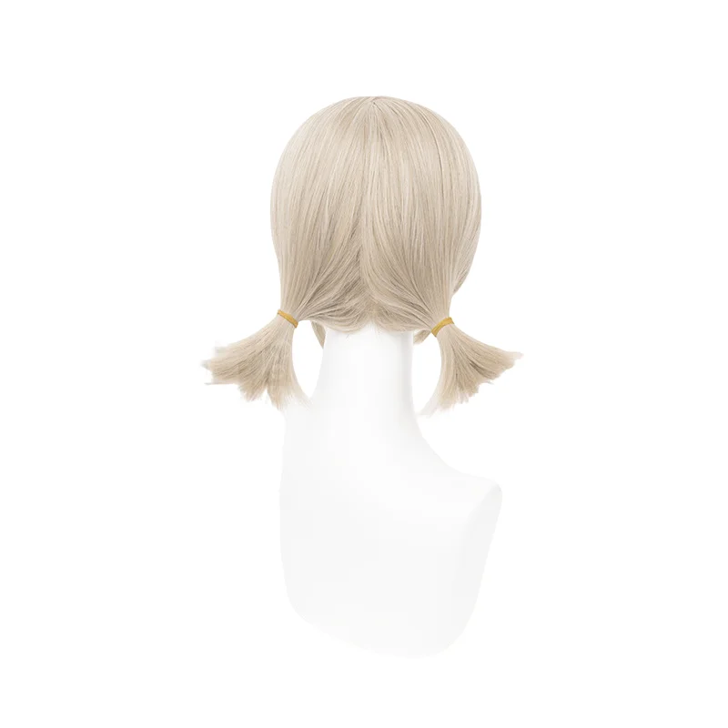 Peruca Cosplay com Boné para Festa de Halloween, Perucas Cos, Cabelo Sintético, Identidade de Jogo V, Emma Woods, Kitty Cat, Resistente ao Calor, 40cm