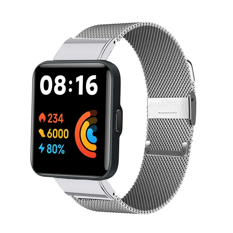 Metal Strap for Xiaomi Redmi Watch 2 Lite Smart watch Watchband Stainless Steel bracelets for Xiaomi mi watch lite Wristbands