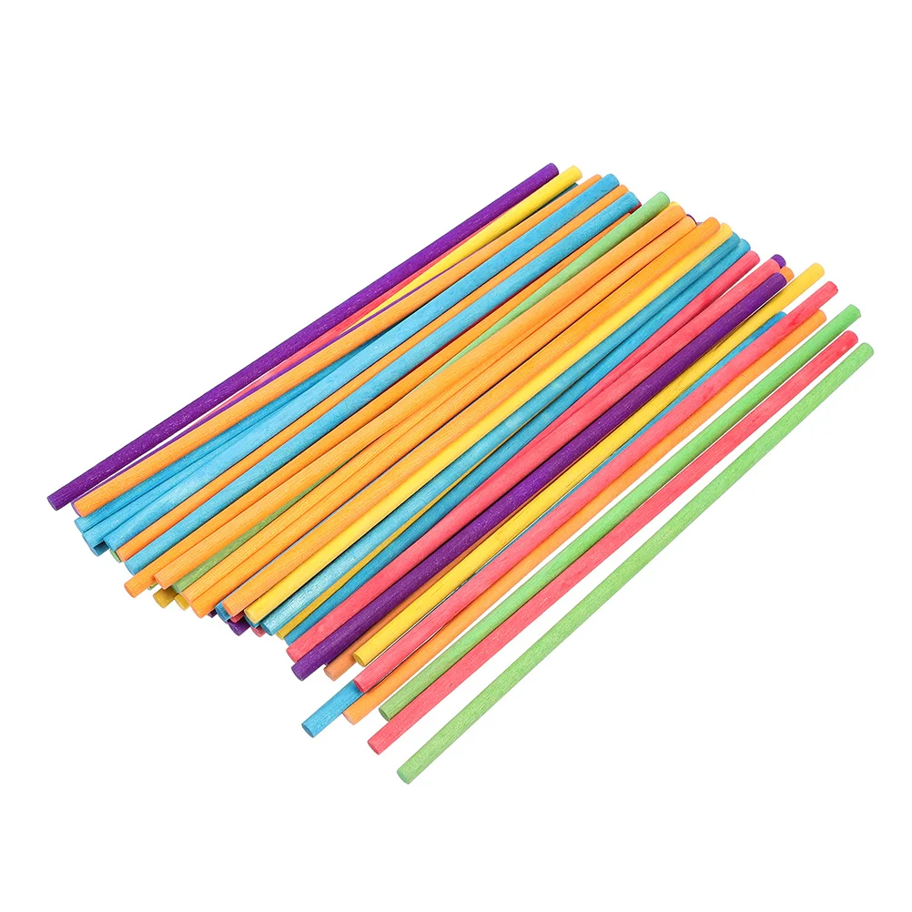 

50 Pcs Wooden Stick Kids Toys Colored Rhythm Sticks Educational Tool Manual Music Musical Toddler