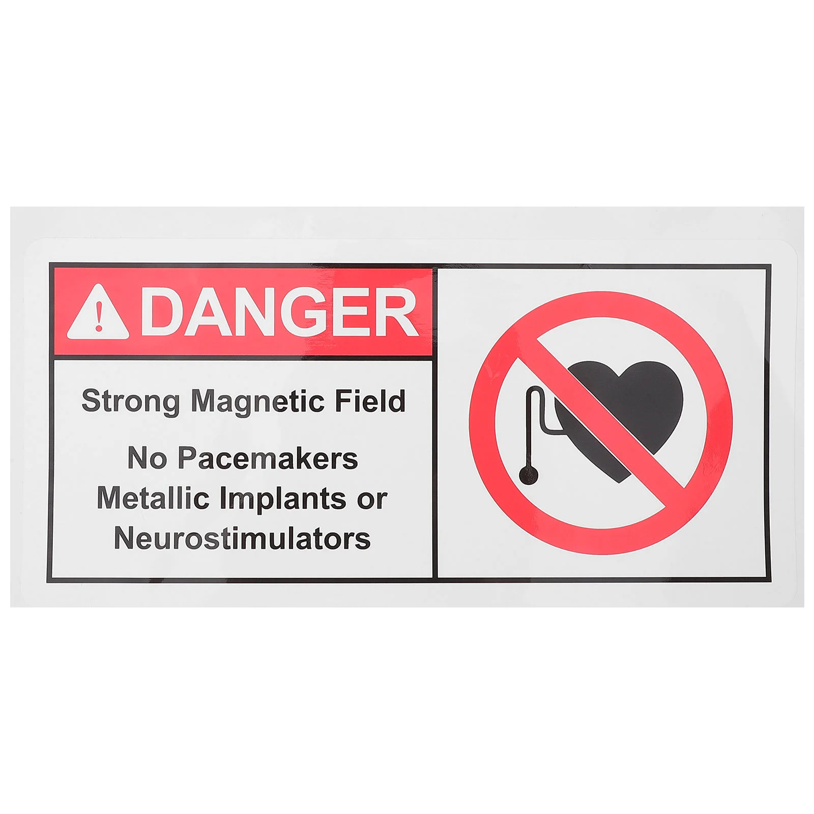 Warning Stickers Caution Magnetic Field Signs Self Adhesive Safety No