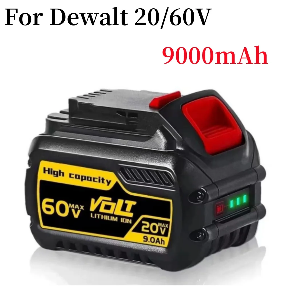 

For Dewalt Flexvolt-Max Li-ion Battery, 20V, 60V, 9Ah, DCB609, DCB609-2, DCB606dcb547-XJ