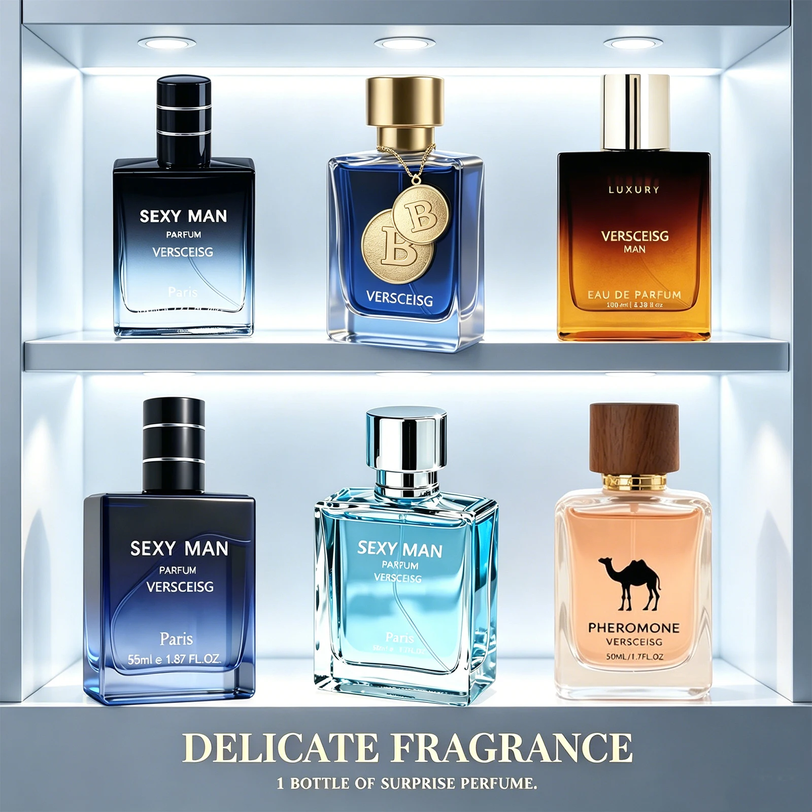 

Mysterious Surprise Men's Exclusive Perfume Gift Box Mysterious Box -1 random style perfume, the best and most interesting gift for men's Valentine's Day, Father's Day, and birthdays (no box), Oriental Flower and Fruit Fragrance Random, Men's Blind Box