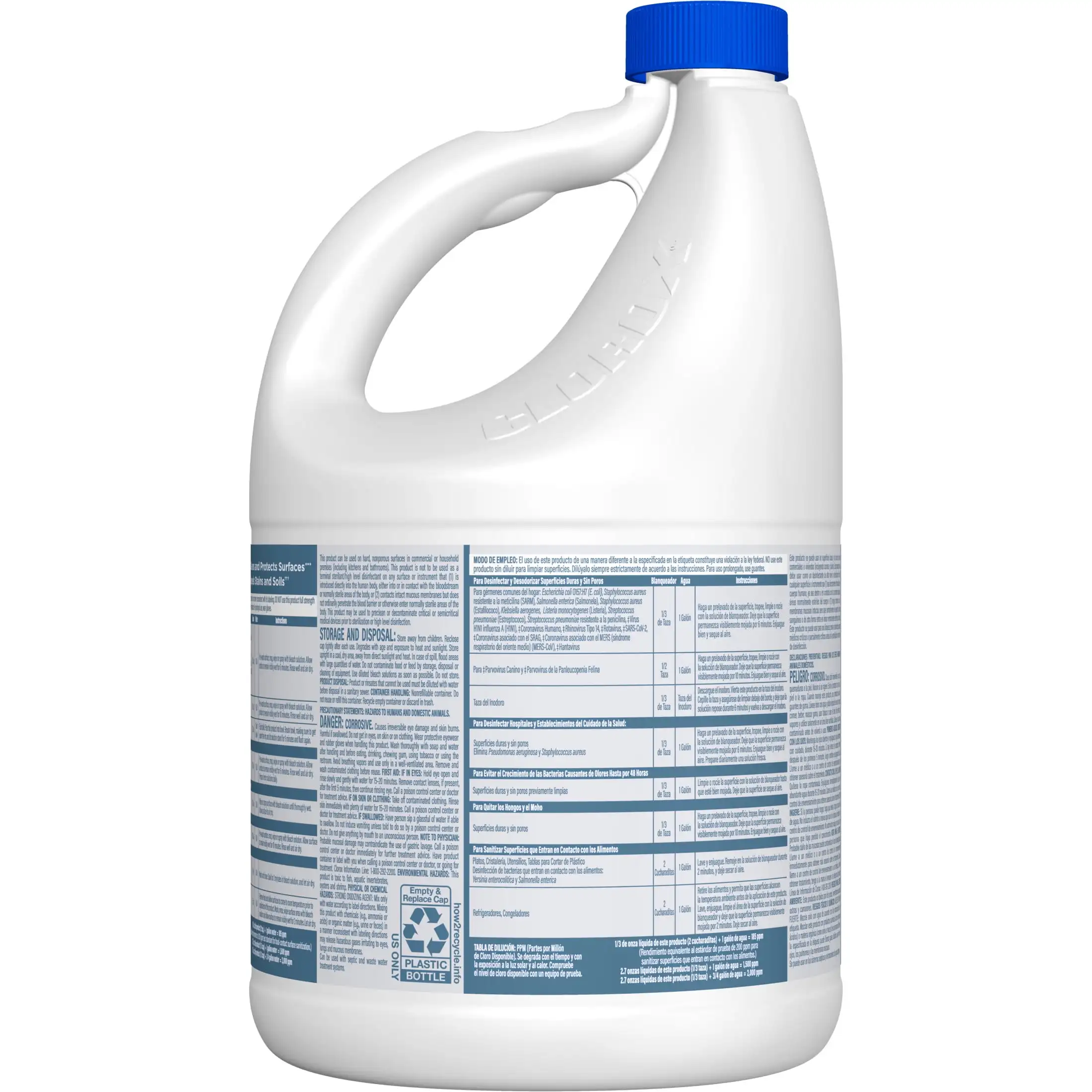 121 oz Lemon Cleaning Bleach, Citrus Scent for Disinfecting, Laundry & Multi-Surface Cleaning, Concentrated