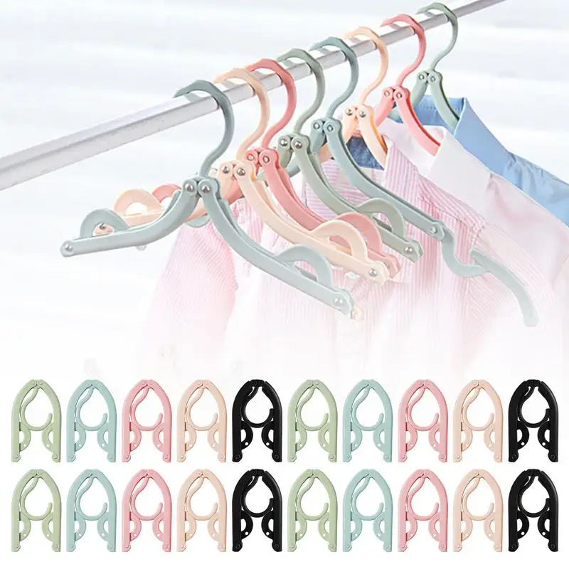 Folding Clothes Hangers 20X Travel Accessories For Women Foldable Clothes Drying Rack Space Saving Clothes Hanger Drying Rack