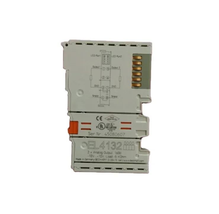 2026 Beckhoff EL4132  2-channel Analog Output Terminal -10...+10 V, 16 Bit