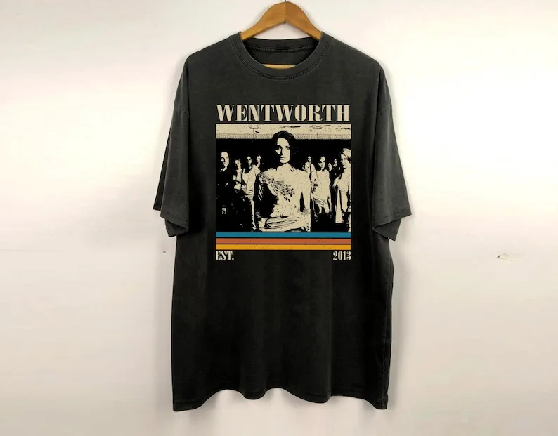 

Футболка Вентворта, рубашка из сериала, футболка в стиле ретро, минималистичная классическая рубашка в стиле ретро, подарки для него