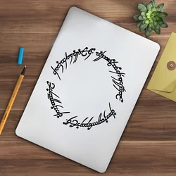 Magic Movie Elf Circle Stickers, Inspired by Fantasy Literature Vinyl Art Decals, Removable Laptop Stickers, Car Decor