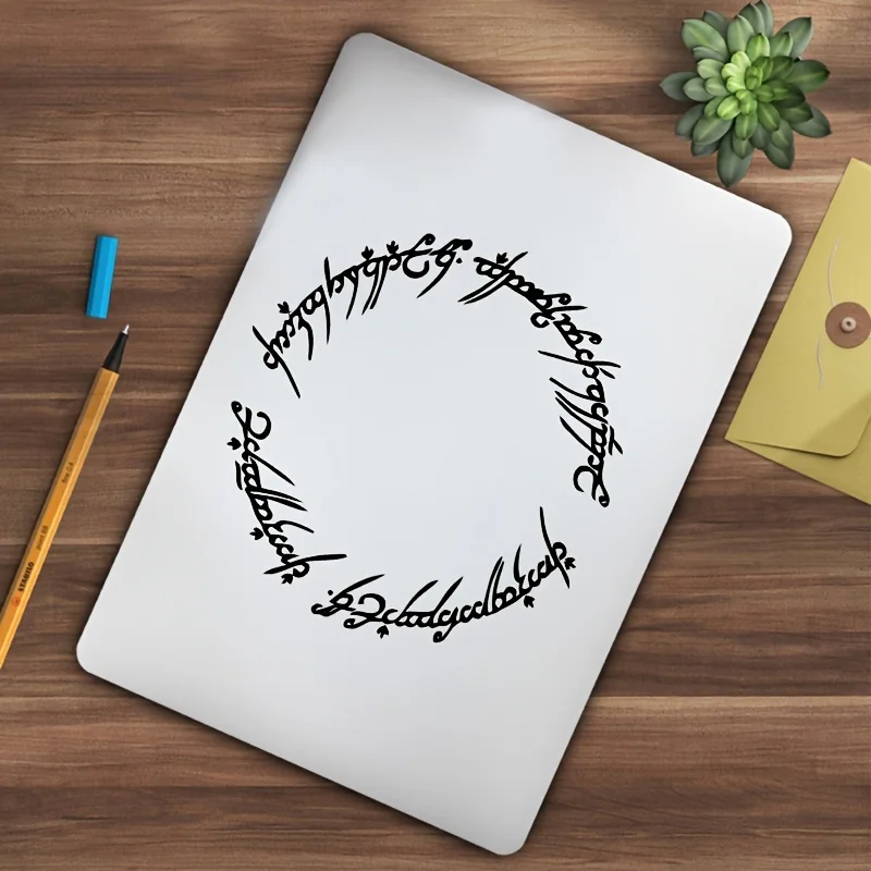Naklejki Magic Movie Elf Circle, inspirowane literaturą fantasy, naklejki winylowe, zdejmowane naklejki na laptopa, wystrój samochodu