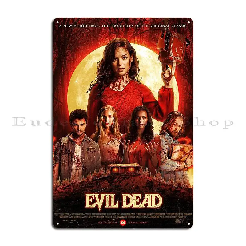 Evil Dead 2013 Metal Sign Cinema Retro Painting Design Personalized Tin Sign Poster