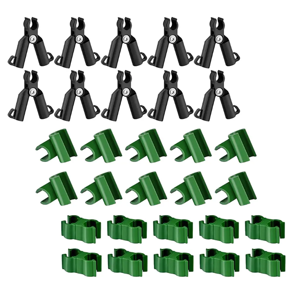 

1 set Plant Clips 11mm Garden Stakes Trellis Cane Cage Stakes Clips Connector Plant Support Cage Gardening Supplies