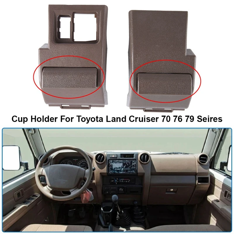 Car Dashboard Interior Cup Holder For Toyota Land Cruiser 70 76 79 Seires LC70 LC76 LC79 Accessories