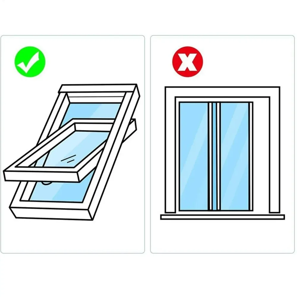 2pcs Polyester Air Conditioner Seal Waterproof Zipper Closure Exhaust Hose Seal White Hook And Loop Tape Window Vent Seal
