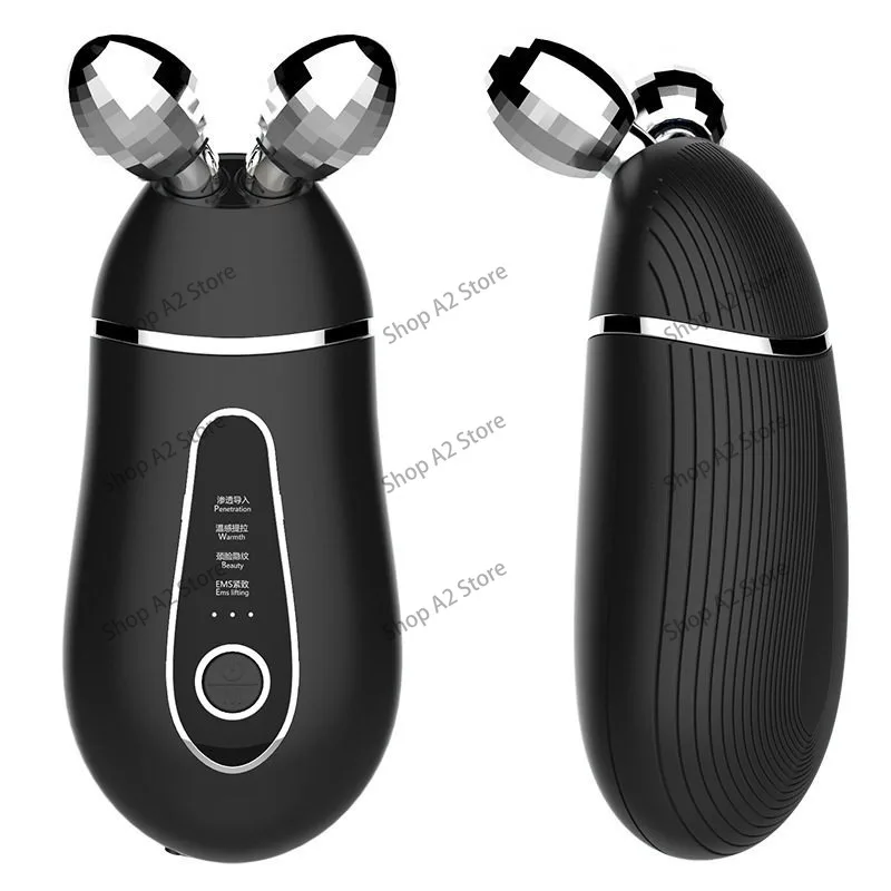 V face instrument, household 3D vibration lifting double chin masseter facial massage roller instrument