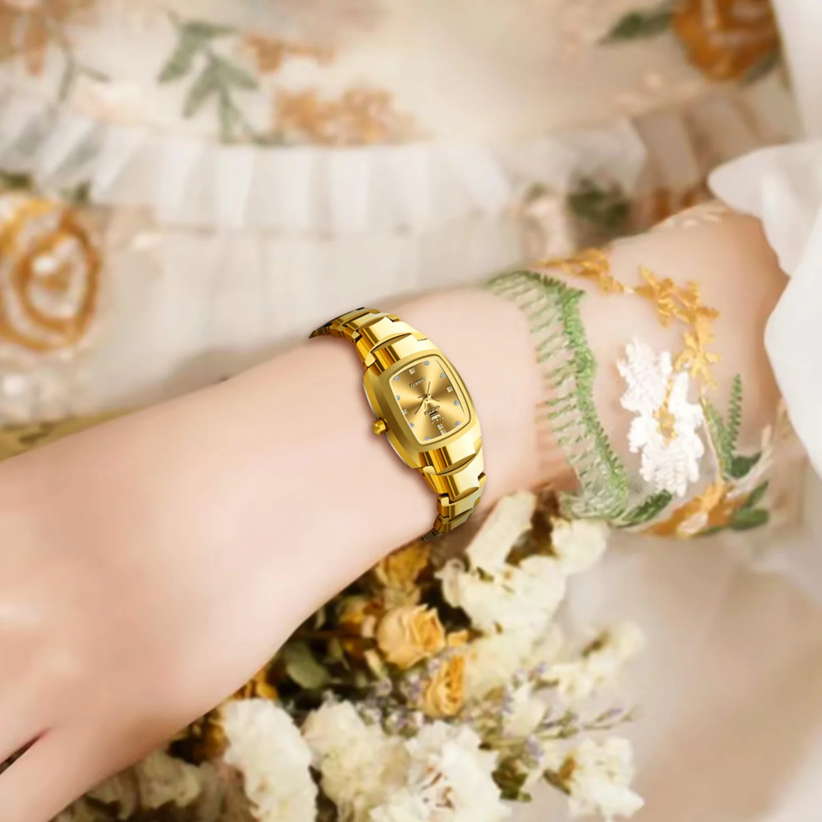 OLEVS High Quality Luxury Women Quartz Watch Best Selling Fashion Trend Original Tungsten Steel Waterproof Elegant Ladies Watch