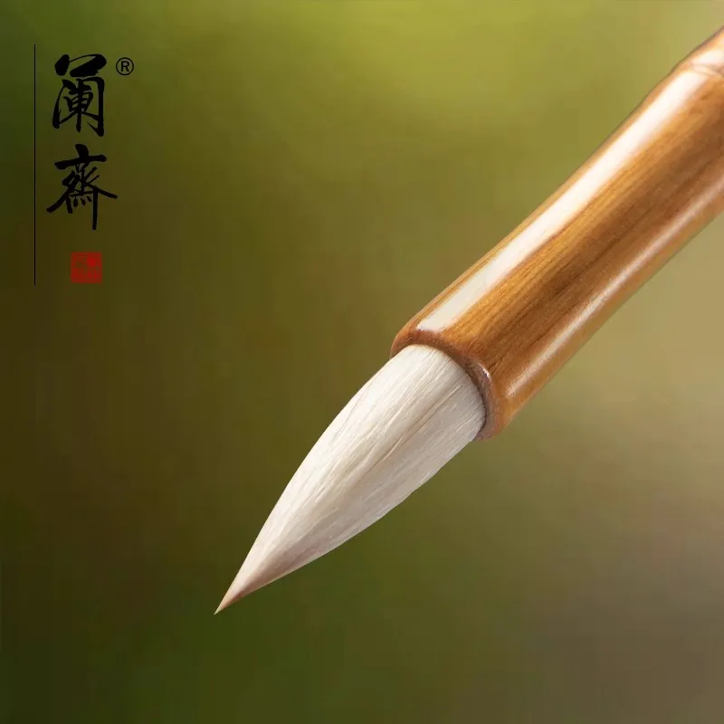 Beginner Fountain Brush Pen for Chinese Calligraphy - Mixed Bristle (Wolf & Goat) Practice Medium Small Kai Shu & Li Shu Scripts