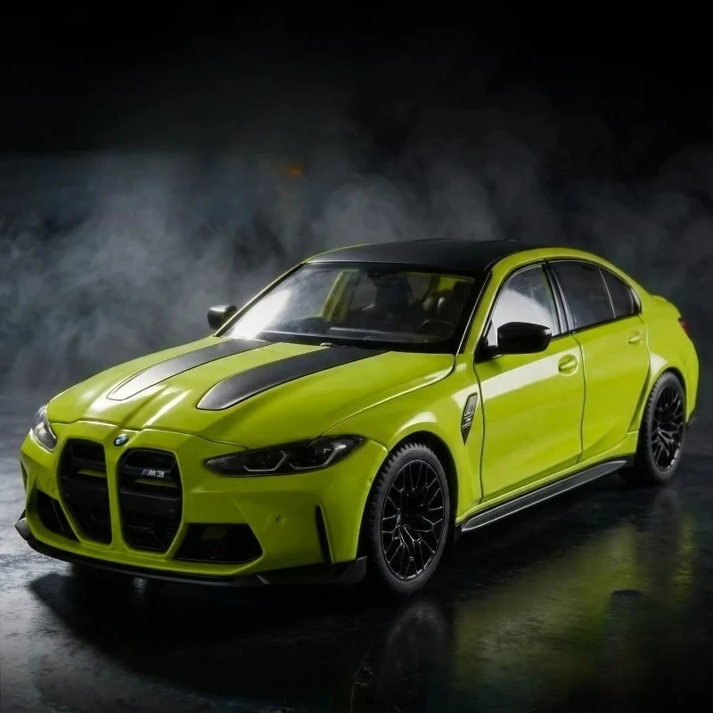 

Official Licensed 1：24 M3 CS LCI Alloy Car Model with Sound Light Collection Miniature Voiture Boyfriend Gift Hobbies
