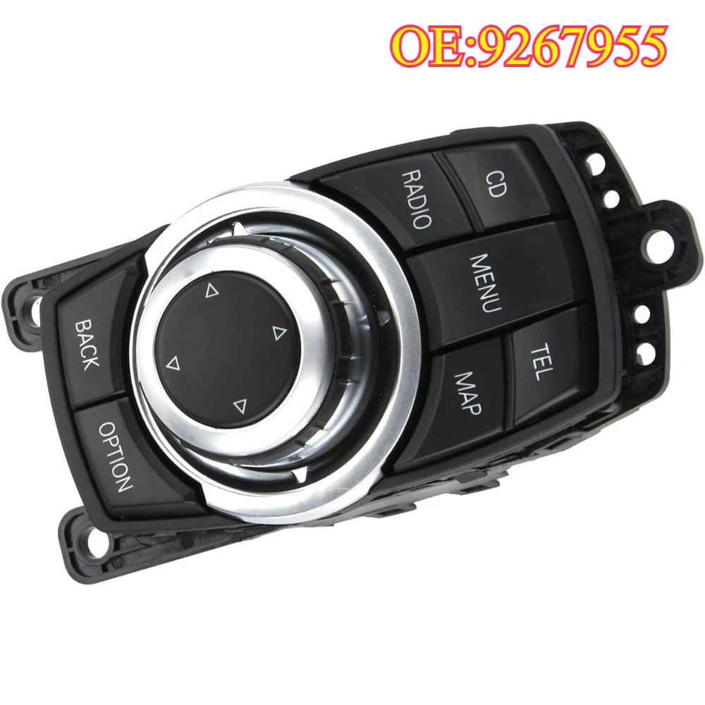 

High quality New For 9267955 Brand-New 4 Pin Media Switch Controller Joystick KnobSwitch Joystick for BMW 1 3 5 Series