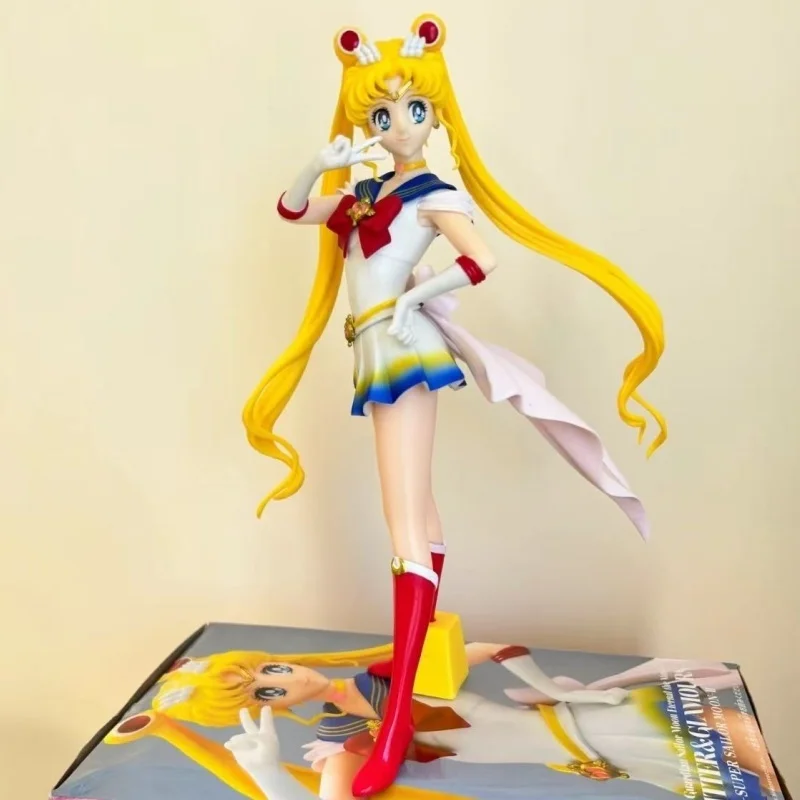 19.5cm Sailor Moon Anime Figure Tsukino Usagi Princess Serenity Statue Action Figurine Collectible Model Gift Toys Decor view 3