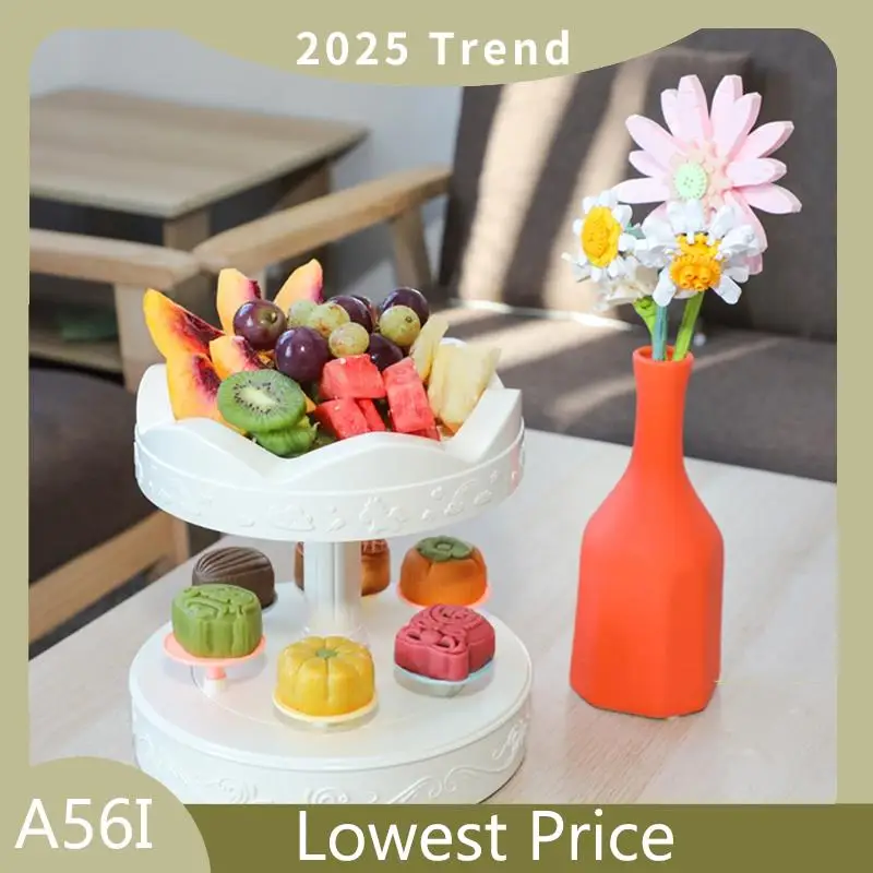 ABDD Macarons Draaitafel Display 360 graden automatisch roterend plaatrek Verjaardagsdecoratie Geschenken Verjaardagsmachine