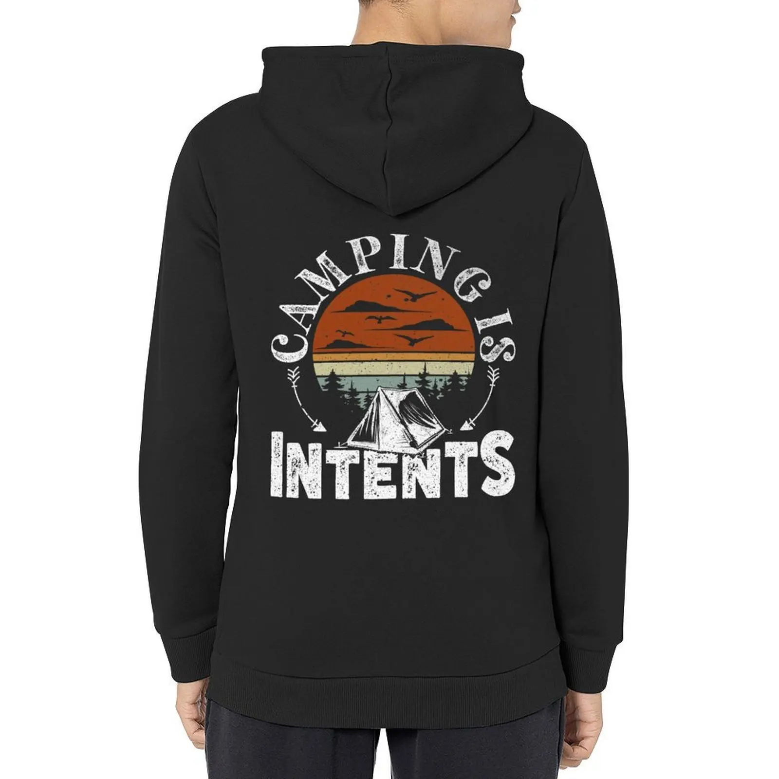 

Camping Is Intents - Camping Tent Hoodie men's winter sweater autumn new products anime clothing hooded shirt mens hoodies