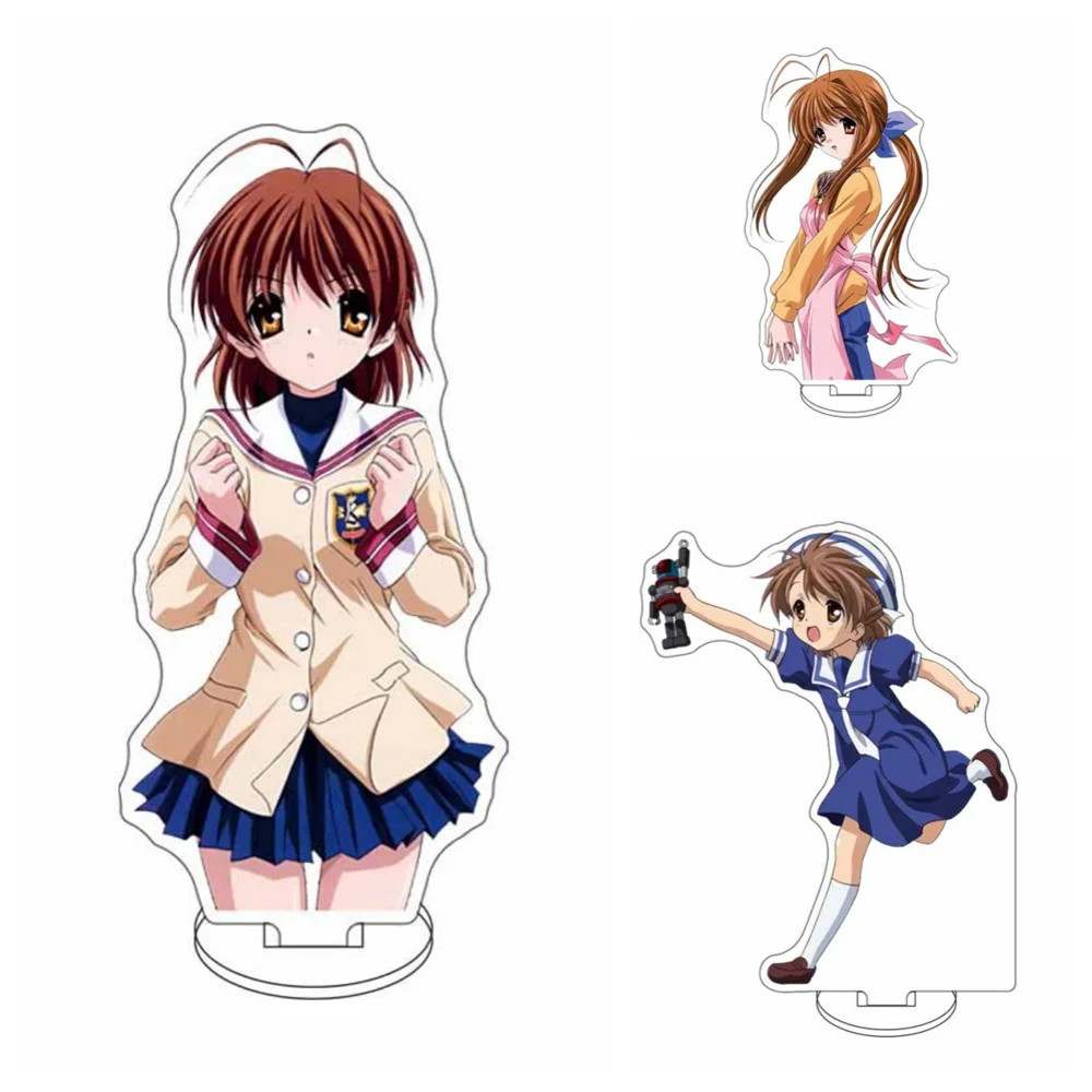 15CM  Anime Clannad Acrylic Stand Model Cosplay Charm Characters Ornament Accessories Goods Collection Gifts