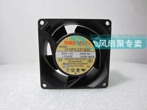 

Бесплатная доставка, оригинальный 3115PS-23T-B30, 8 см, 8038 80*80*38 мм, 230 В, вентилятор охлаждения переменного тока с алюминиевой рамой
