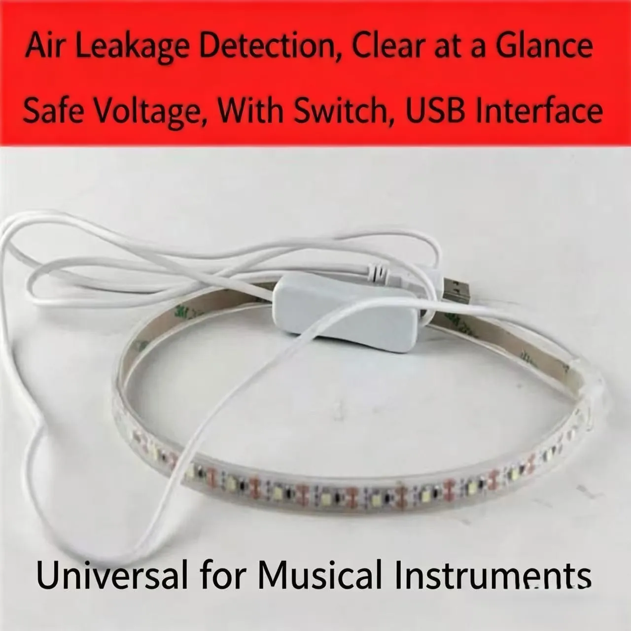 Universal LED Leak Detection Light Inspection Lamp for Woodwind Instrument Repair - Flute Saxophone Clarinet Oboe Tool