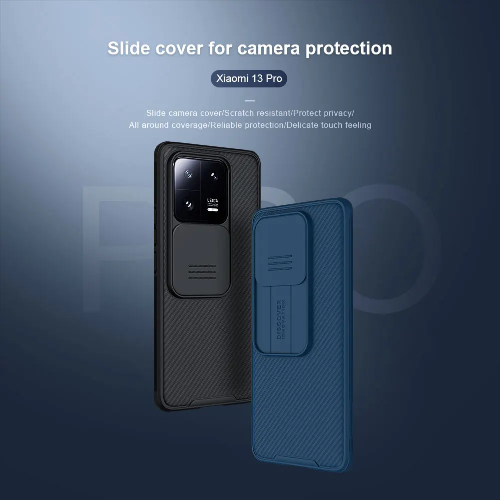 Per Xiaomi Mi 13 / Mi 13 Pro Custodia Nillkin CamShield Slide Custodia per fotocamera Ultra-sottile per Xiaomi Mi13 Mi 13 Pro Copriobiettivo