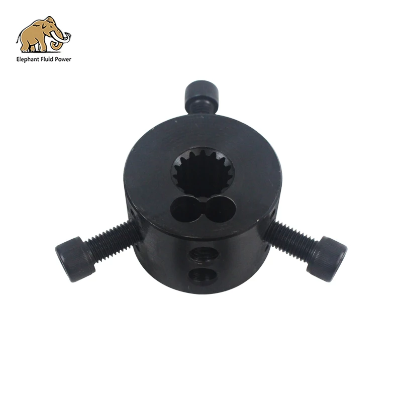 

Excavator Hydraulic Pump Parts Coupling Flexible Rubber Coupling Spline 38# 12cm 3 Hole