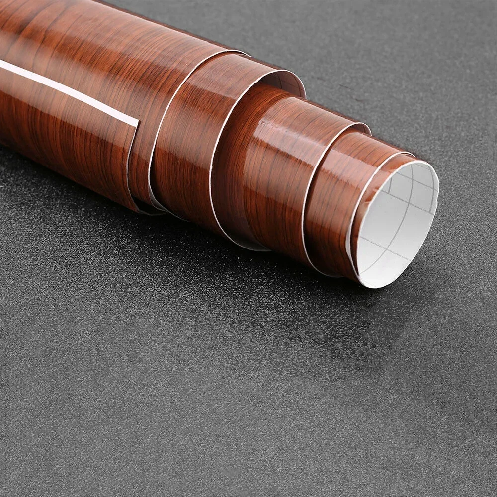 Useful Portable Car Sticker 1M Accessories DIY Decal Film High Glossy Interior Moisture proof Sheet Wood Grain