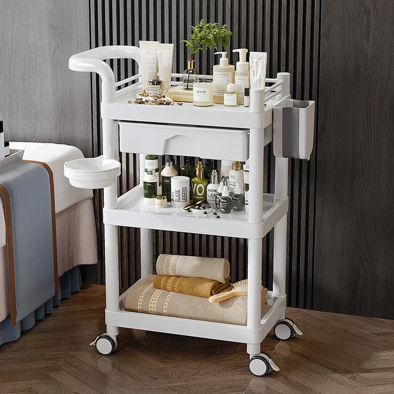 French Style Storable Trolley Modern Multifunctional Barber Shop Trolley Simplicity Luxury Furniture Spingere Un Carrello HBSC