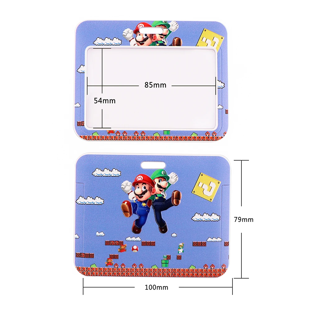 YL231 Cartoons Game Print Keychain Ribbon Lanyards for Keys ID Card Phone Straps Hanging Rope Lariat Students Badge Holder