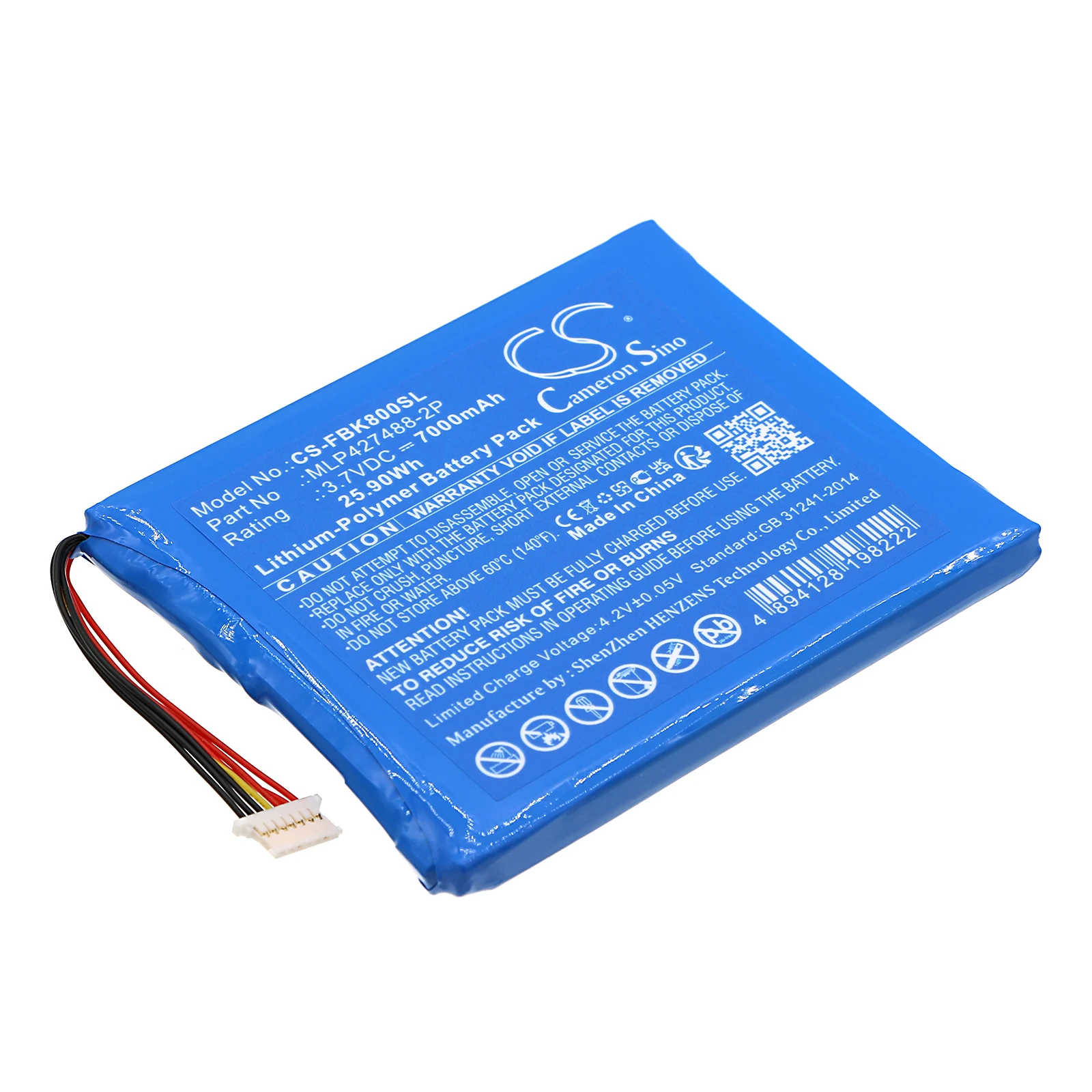 

CS Replacement Battery For Fieldbook K80, K80 G2, Rugline RT86 Industrie Tablet MLP427488-2P 70