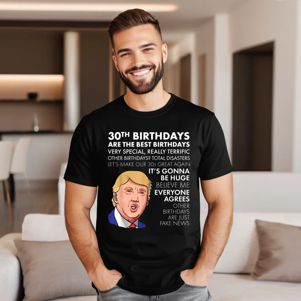 

Cute 30th Birthday Gift T shirt Slogan T-shirts O Neck 100% Cotton Fabric women's Tops & Tees Short Sleeve Tshirts Christmas