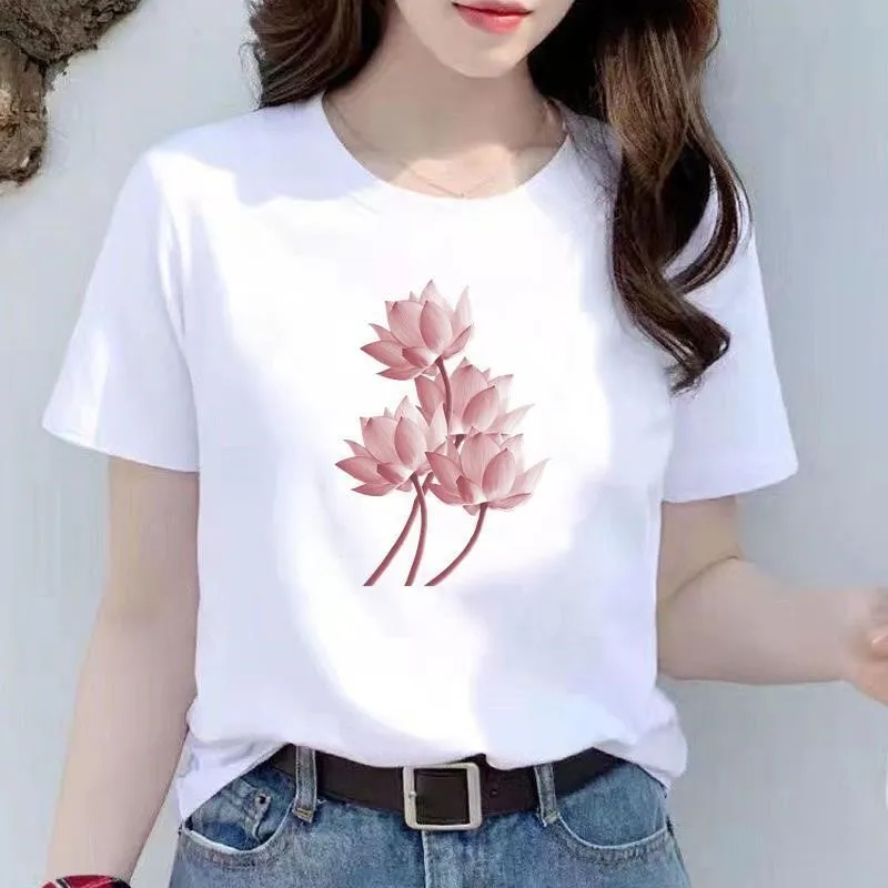 Printed Women's T-shirts Various Patterns All Match Casual Daily Cheap Tops For Women Home Office Shopping Study Women's Clothes
