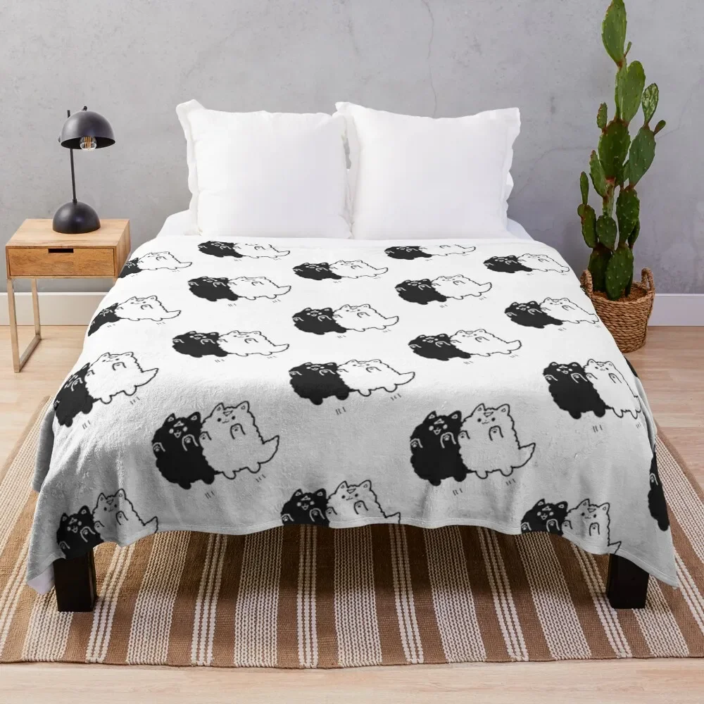 

Divine Dogs Chibi Throw Blanket Spring Fall Cozy Throw Blanket for Couch