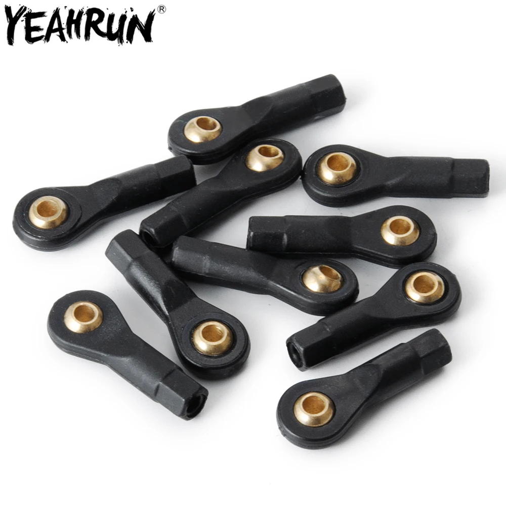 

YEAHRUN 10Pcs M2 M3 Plastic Rod End Ball Head Linkage Ball Joints Connector CW Thread For RC Boat Car Airplane Trucks DIY Parts