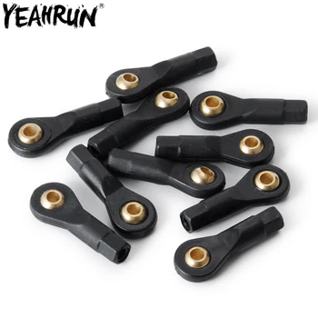 YEAHRUN 10Pcs M2 M3 플라스틱로드 엔드 볼 헤드 링키지 볼 조인트 커넥터 RC 보트 자동차 비행기 트럭 용 CW 스레드 DIY 부품