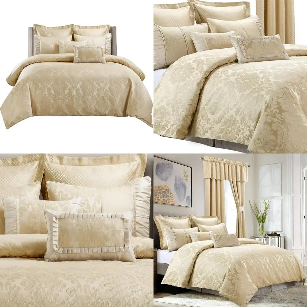 

Комплект пододеяльников King-Size Sara Jacquard Cotton Blend из 7 предметов, разноцветный, бежевый